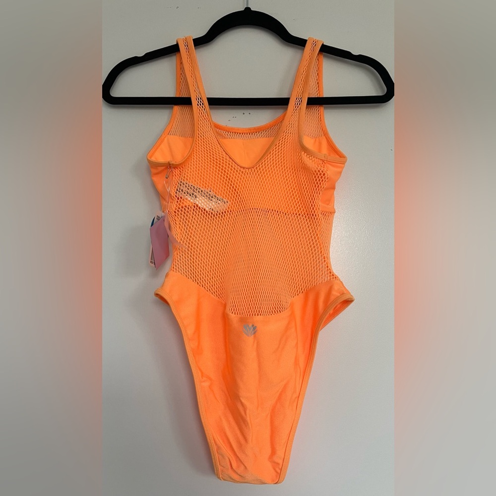 Forever 21 Orange Mesh Swimsuit - Picture 3 of 3